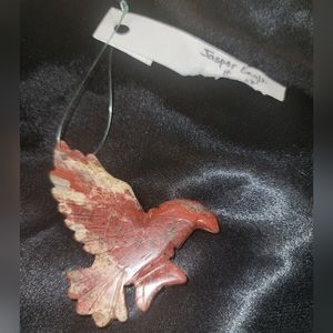 Hand Carved Jasper Eagles